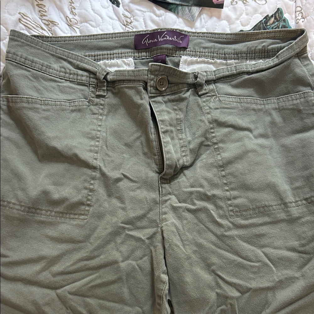 Pick 5 for $25!! Gloria Vanderbilt Olive Green Pants